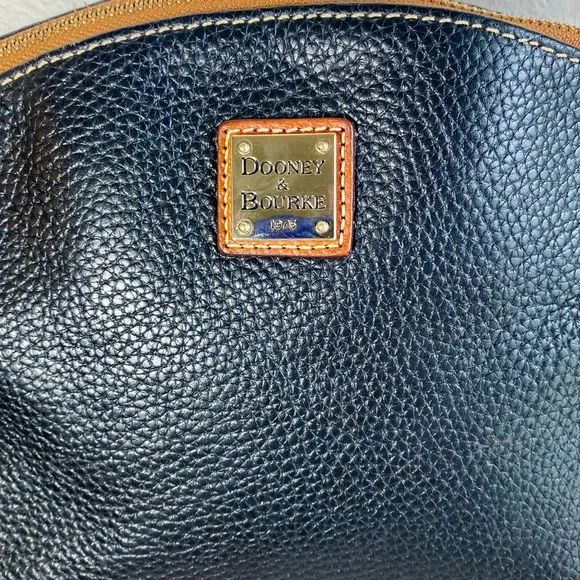 Dooney and Bourke Ruby Dome Black Leather Small Crossbody Bag - Picture 3 of 14